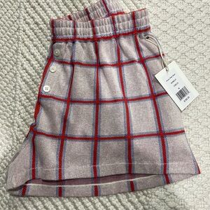 Guest in Residence Picnic Plaid Shorts Size Medium
